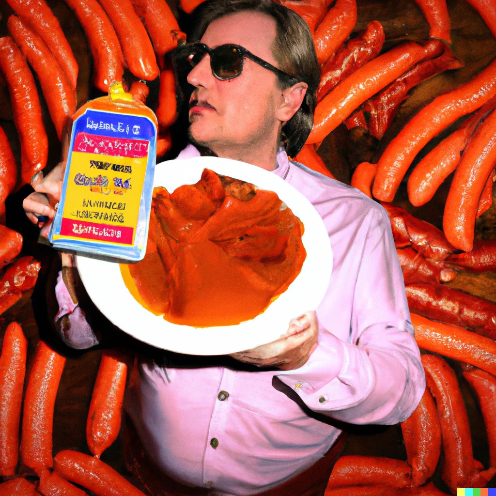 Prompt: an ultrarealism art pic called "manager de influencers con olor a chorizo colorado" by MATZORAMA