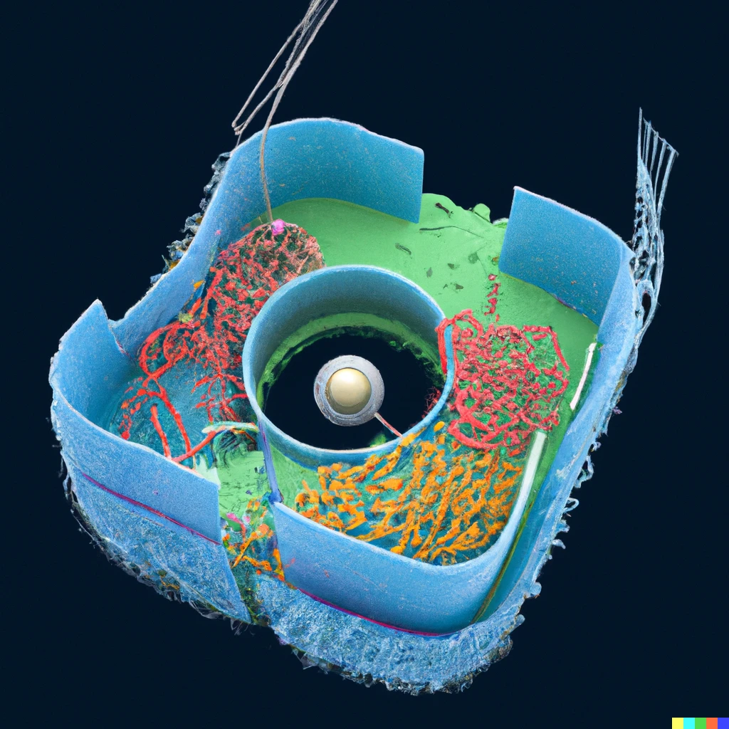 Prompt: 3d render of CellShop, a framework for simulation of cellular development into complex tissue 