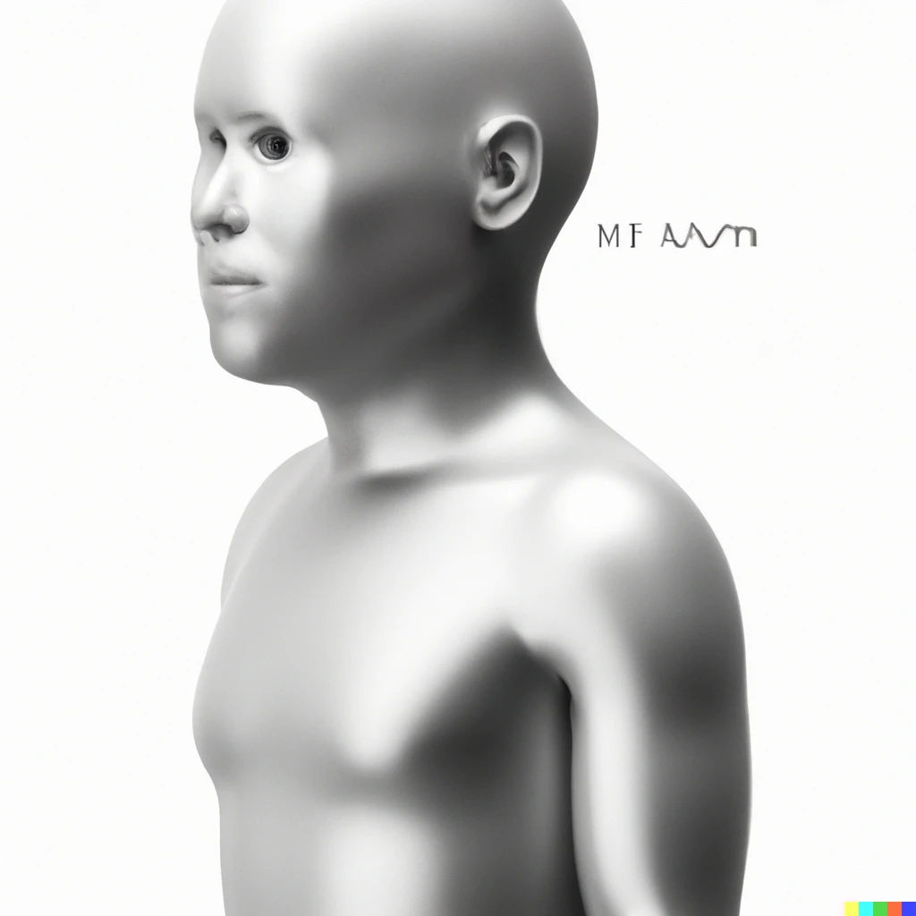 Prompt: A human designed by Jony Ive