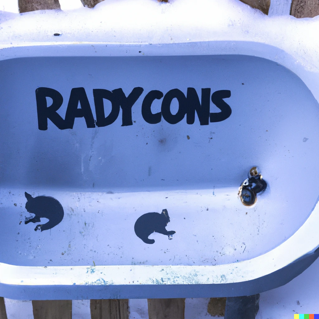 Prompt: A bathroom for racoons  