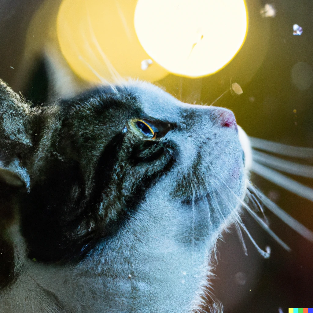 Prompt: Portrait of a cat, photographed with a 300mm f2 prime lens, background bokeh, night image, raining, dslr