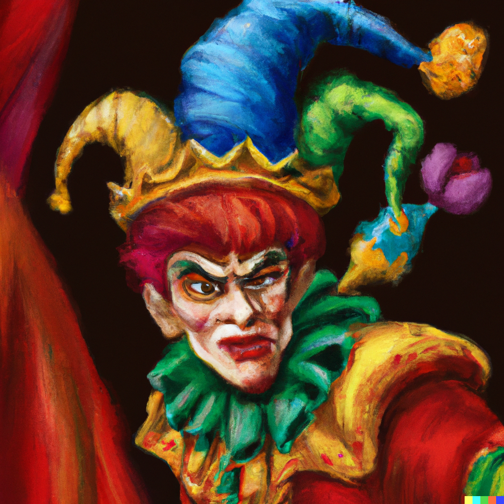 Gustavo × DALL·E 2 | Kefka Palazzo as the jester in the Stańczyk ...