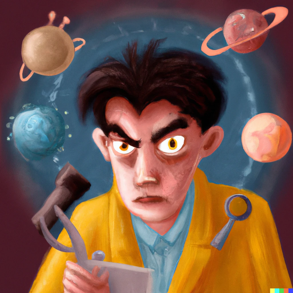 Prompt: a scientist exploring the multiverse of madness.