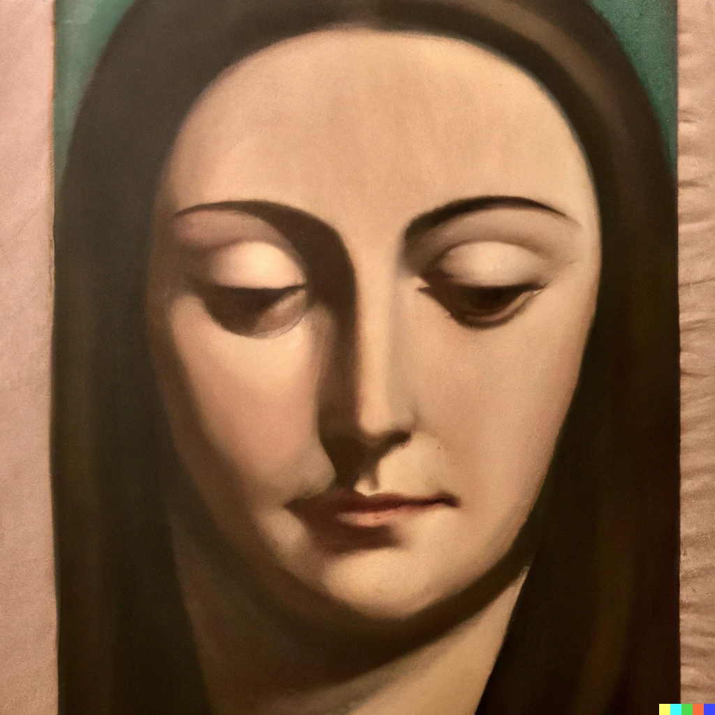Prompt: Mona Lisa by Georgia O’keefe
