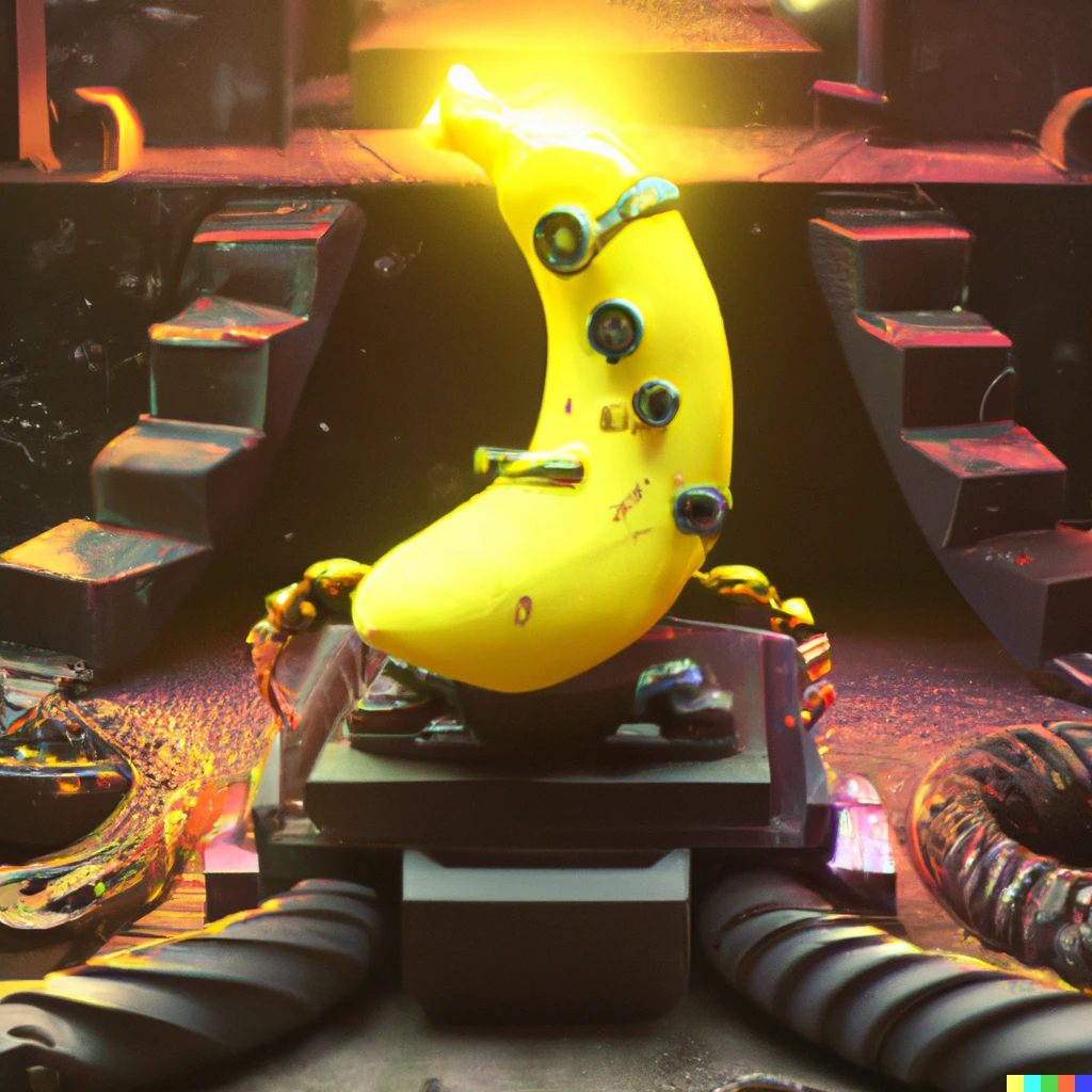 Prompt: Banana as a boss in a game, Unreal Engine