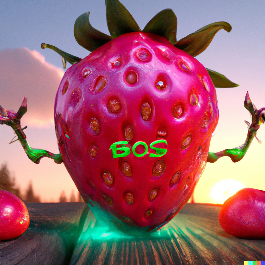 Prompt: Strawberry as a boss in a game, Unreal Engine