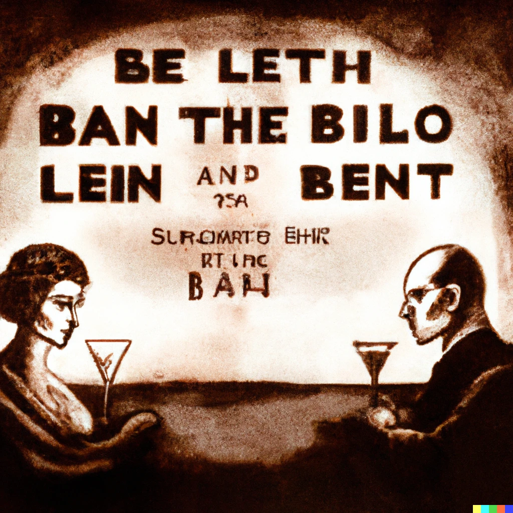 Prompt: Louis Bunuel film poster and the film title is "The fight for the silent bar".