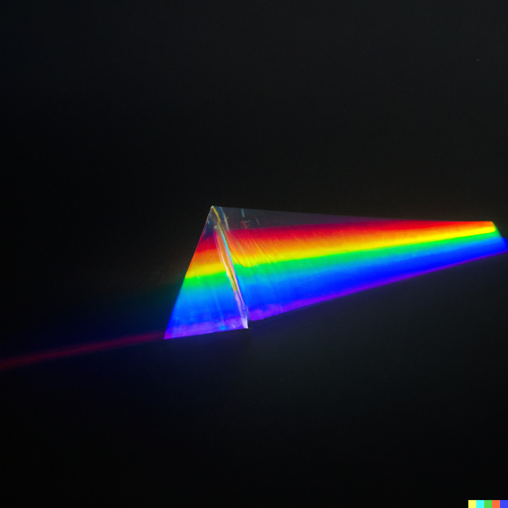 Gary × DALL·E 2 | On a solid black background an image of a triangular ...