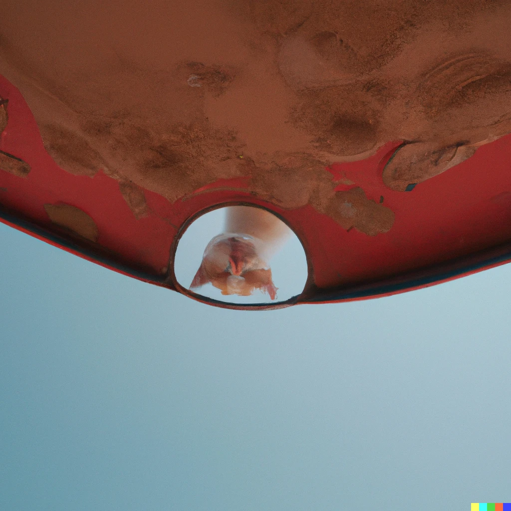 Prompt: ceiling cat is watching you having fun at the beach