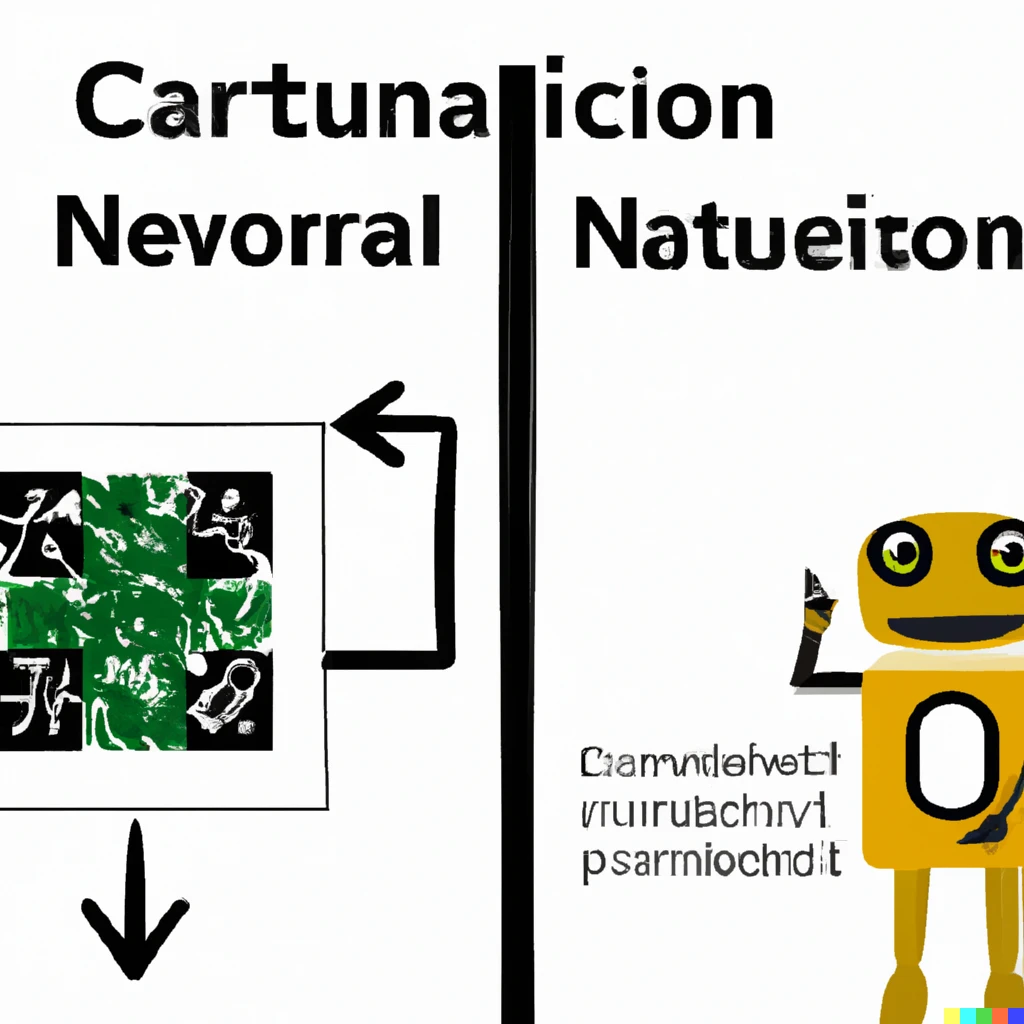 Prompt: A robot trying to explain the results of a convolutional neural network for image classification