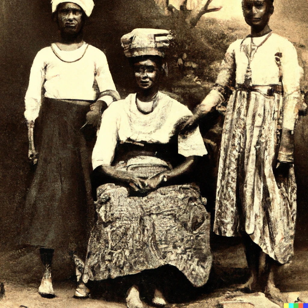 Prompt: Guinean people from 1900