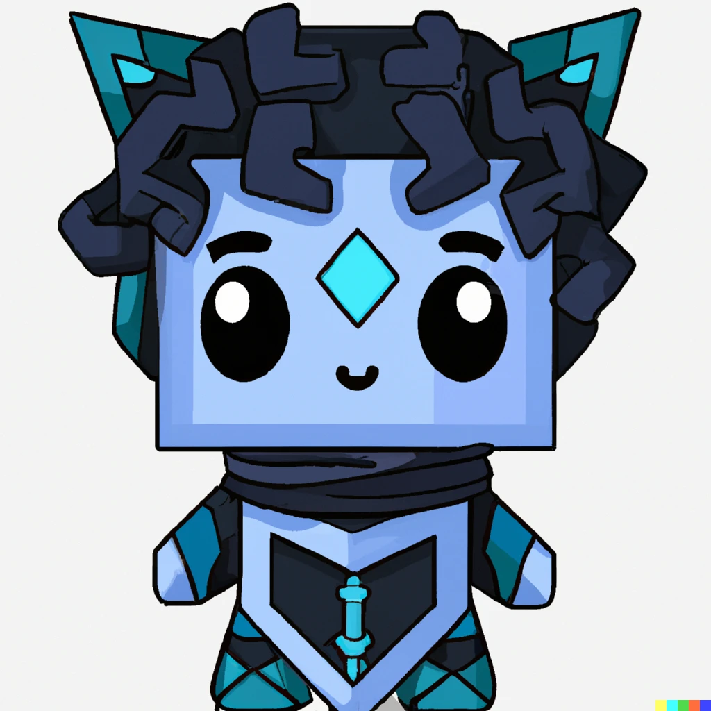 Prompt: cute digital art of the allay from minecraft