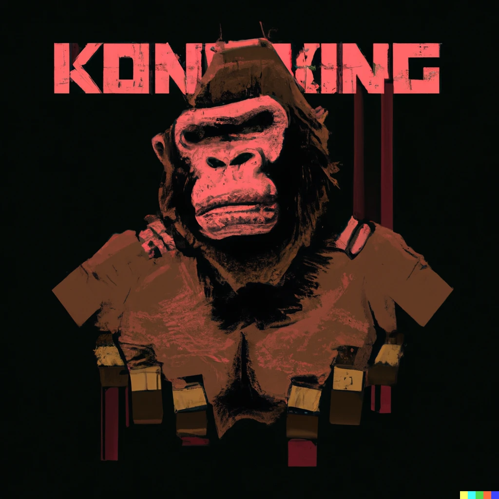 Prompt: a king kong monkey in a cryptopunk art style