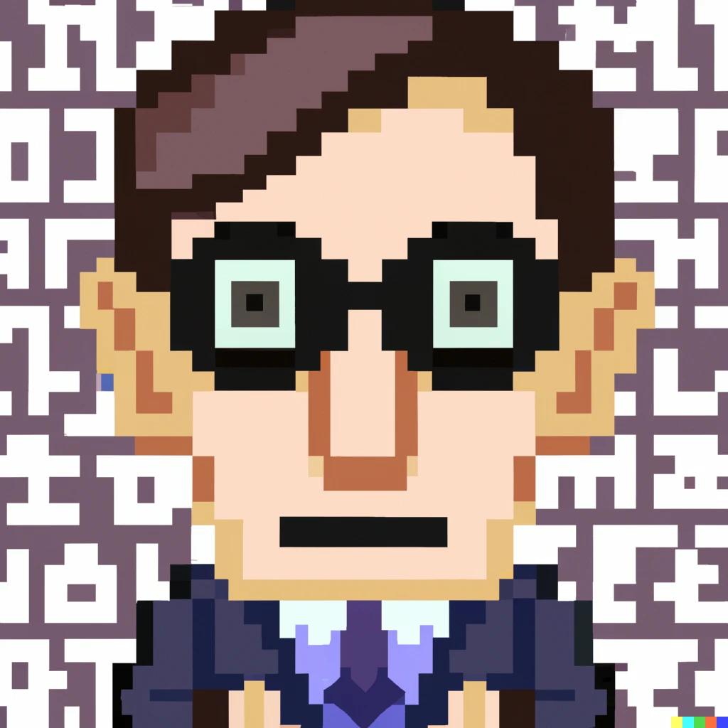 Prompt: Jacob Rees-Mogg as the baddie in an 8bit pixel video game