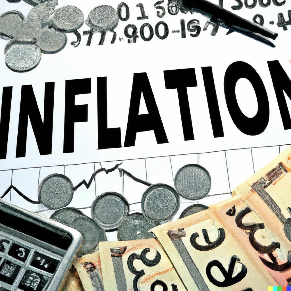 Prompt: Inflation (noun): a general increase in prices and fall in the purchasing value of money.