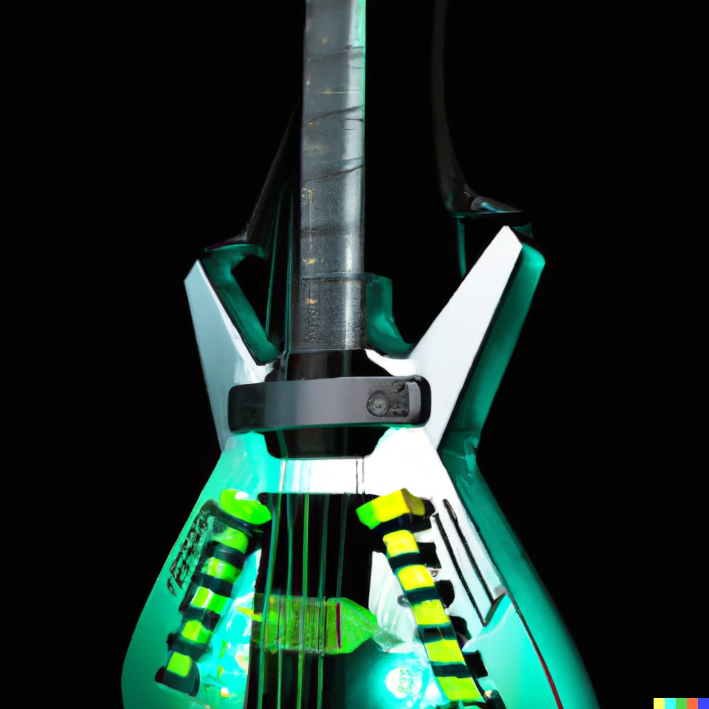 Prompt: cyberpunk guitar