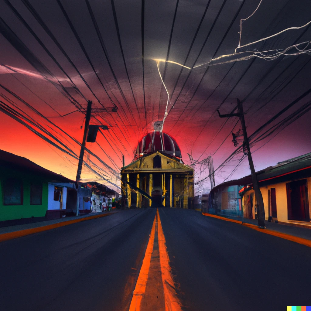 Prompt: Granada Nicaragua, futuristic cyber punk style