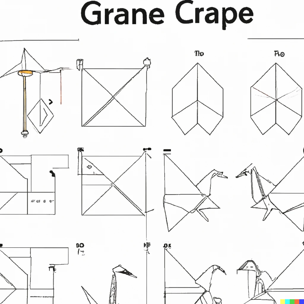 Prompt: origami instructions for origami crane