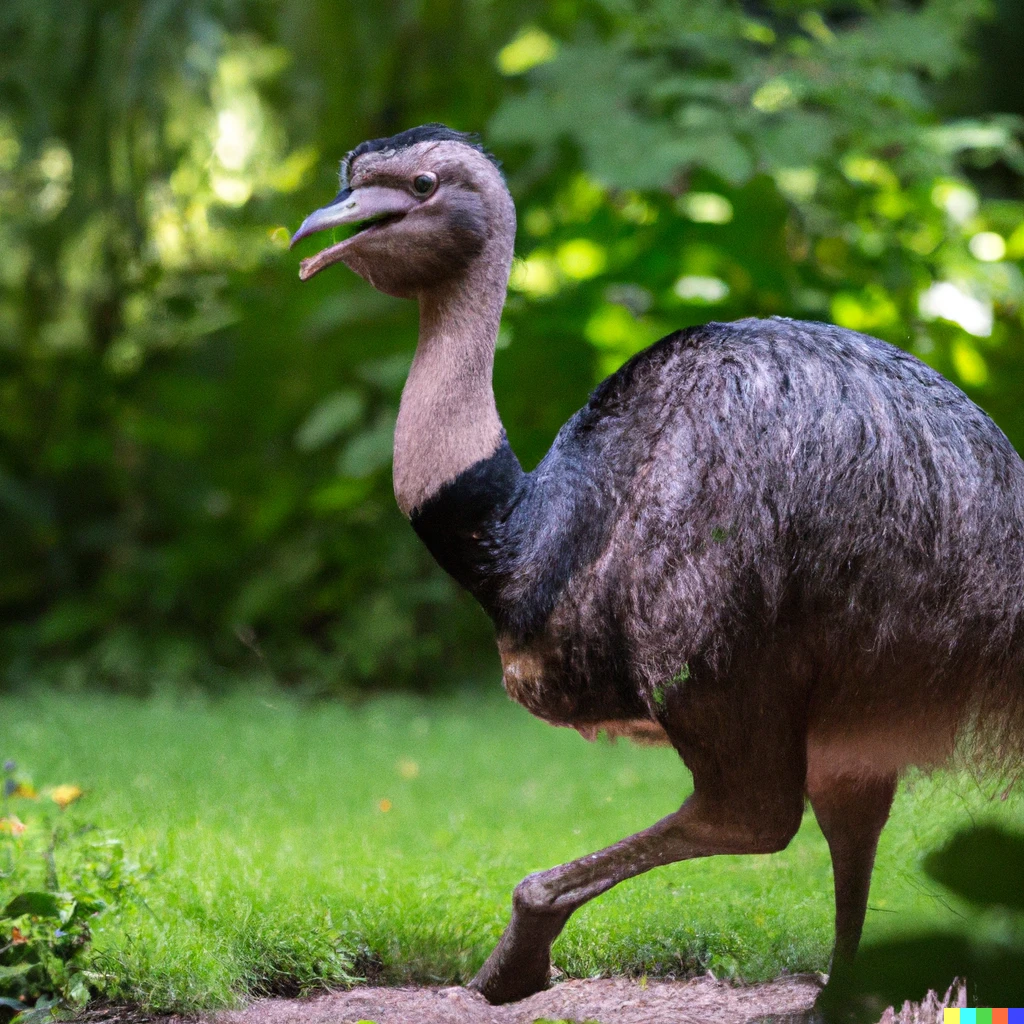 Prompt: photo of a dodo walking in the jungle, bokeh, extremely detailed