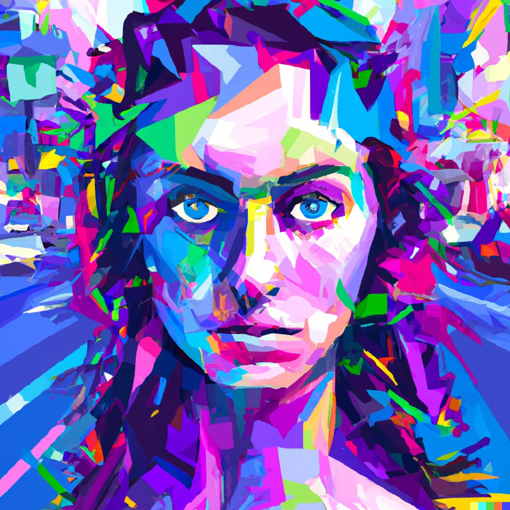 Prompt: "wpap portrait of woman with mystical aura on busy city street, professional pigments"