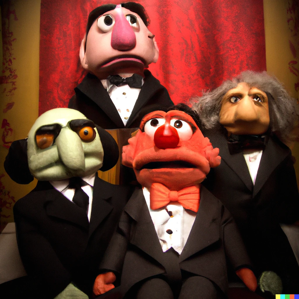 Prompt: The Godfather played by the muppets 