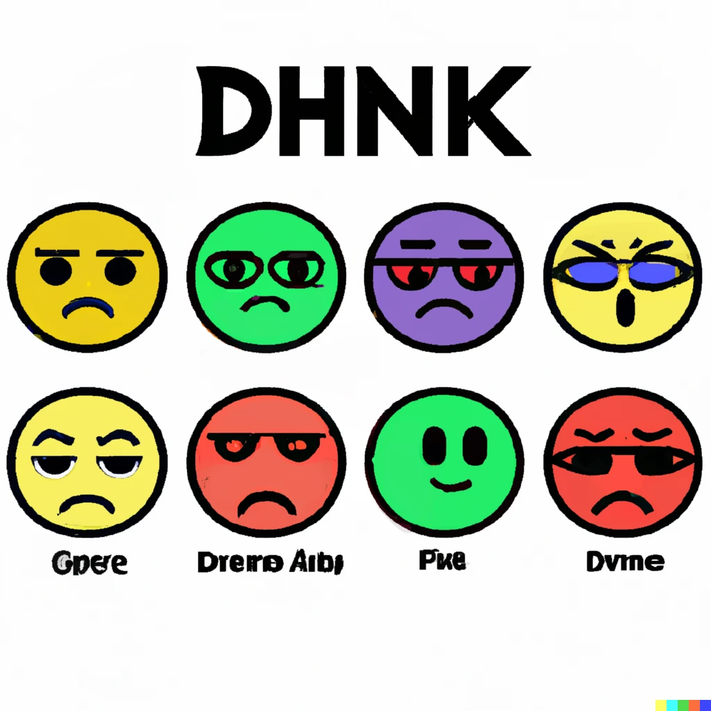 Prompt: “funny dank meme emoji set in different colors”