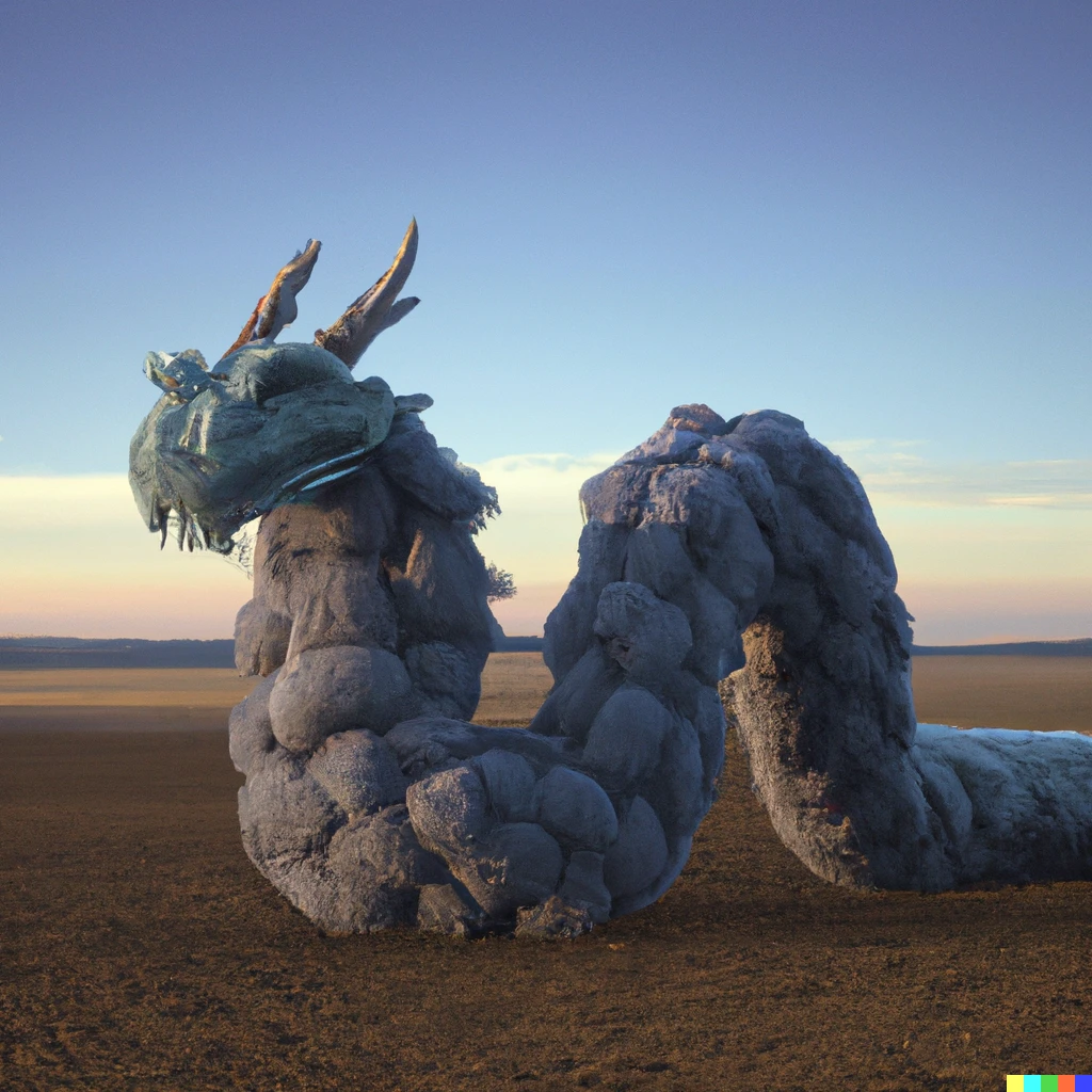 Prompt: a dragon made of wool, digital art, unreal engine, octane, 4k, artstation