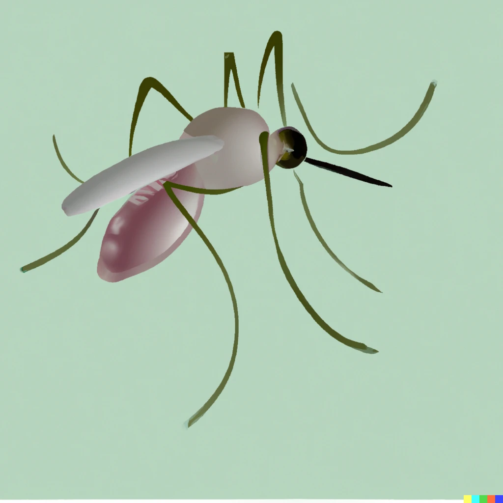 Prompt: A mosquito depicted in great detail