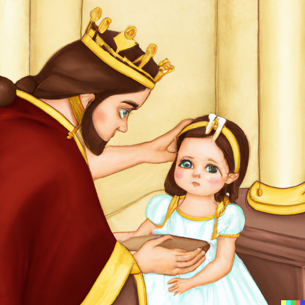 DALL·E 2 | Saint Majora baptising baby princess Zelda