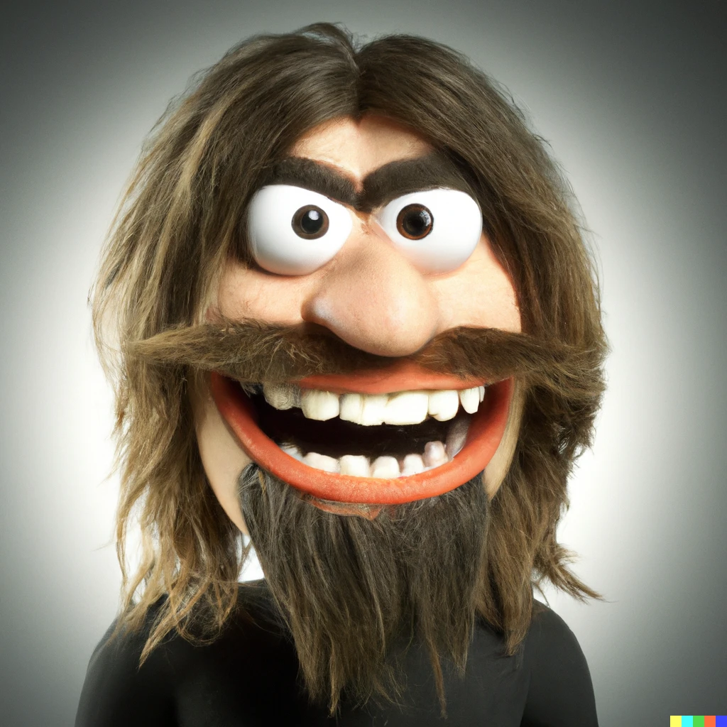 Prompt: Muppet Dave Grohl