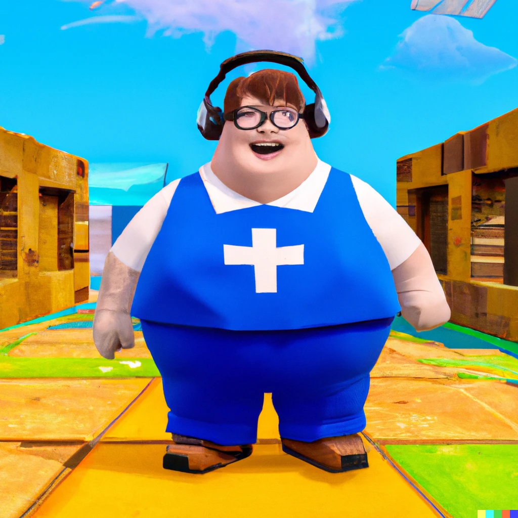 Prompt: peter griffin in fortnite