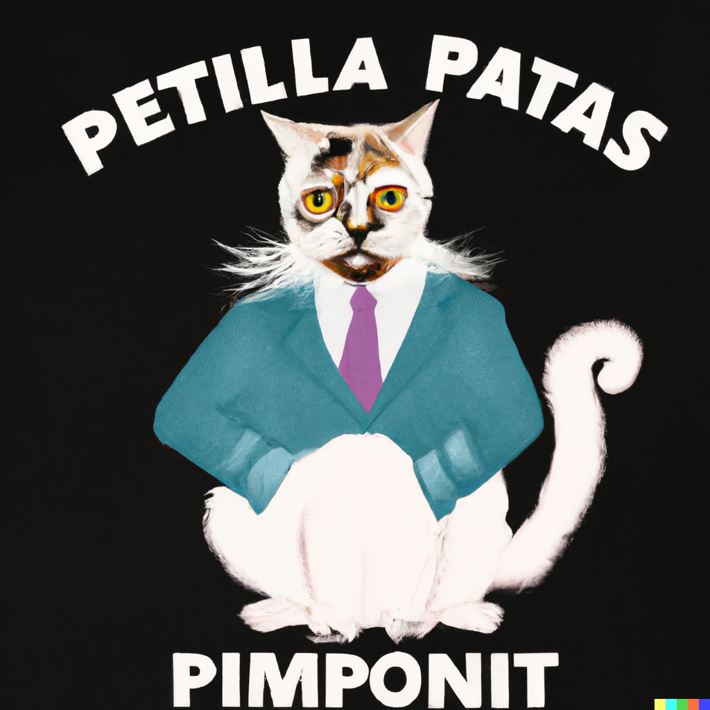 Prompt: Paul F. Tompkins as a cat chimera