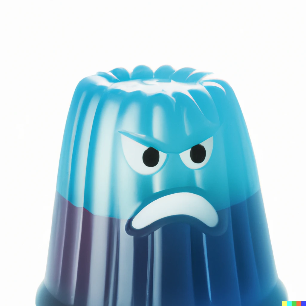 Prompt: Angry Jelly