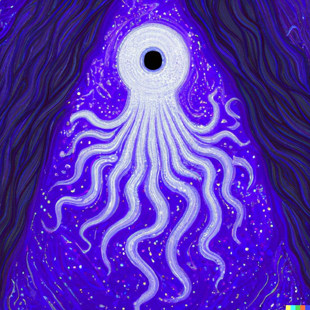 Prompt: Yog-Sothoth the god of spacetime, religious art