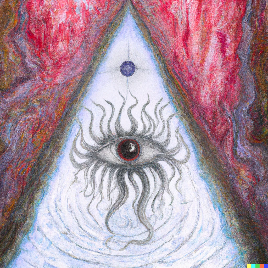 Prompt: Yog-Sothoth transcending space and time, religious art