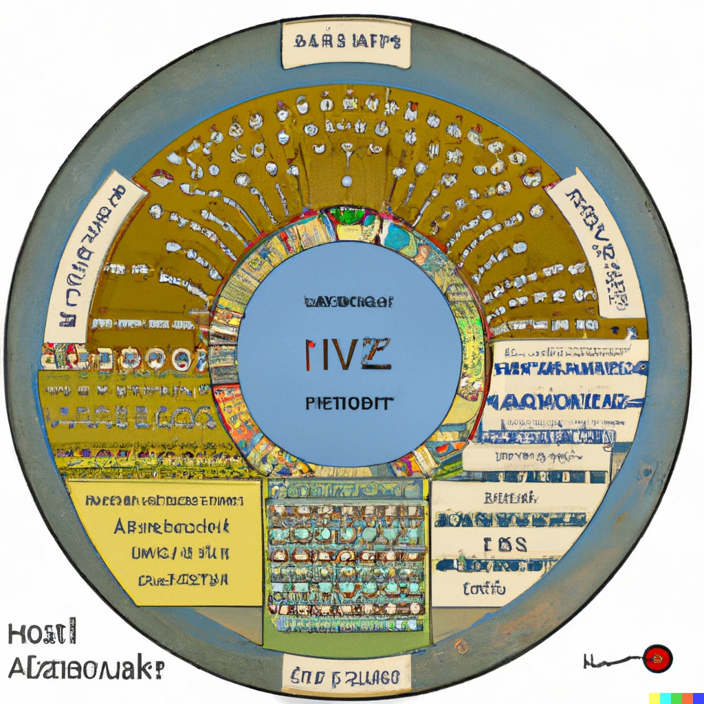 Prompt: 12 levels of avx512 in intel processors venn as painted by hieronymus bosch