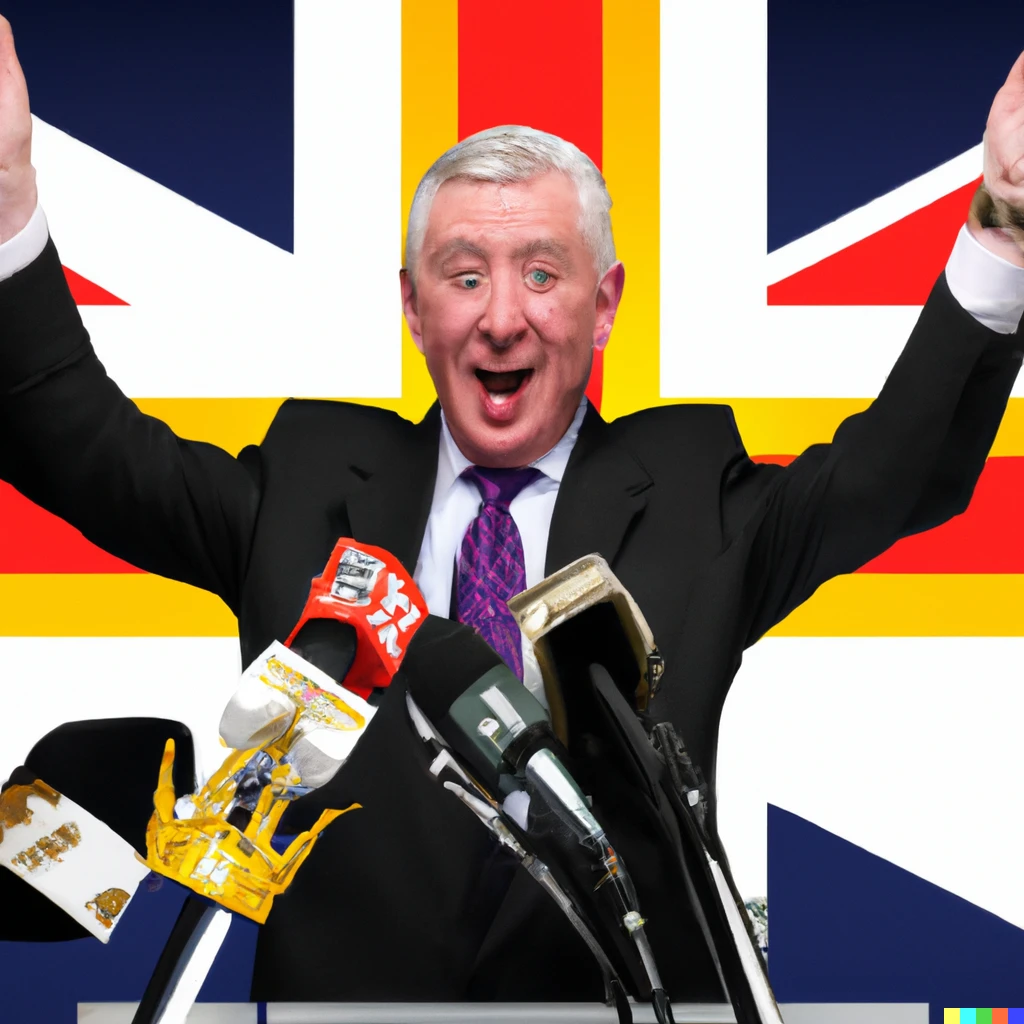 Prompt: lindsay hoyle on the news saying the queen's funeral is The most important event the world will ever see