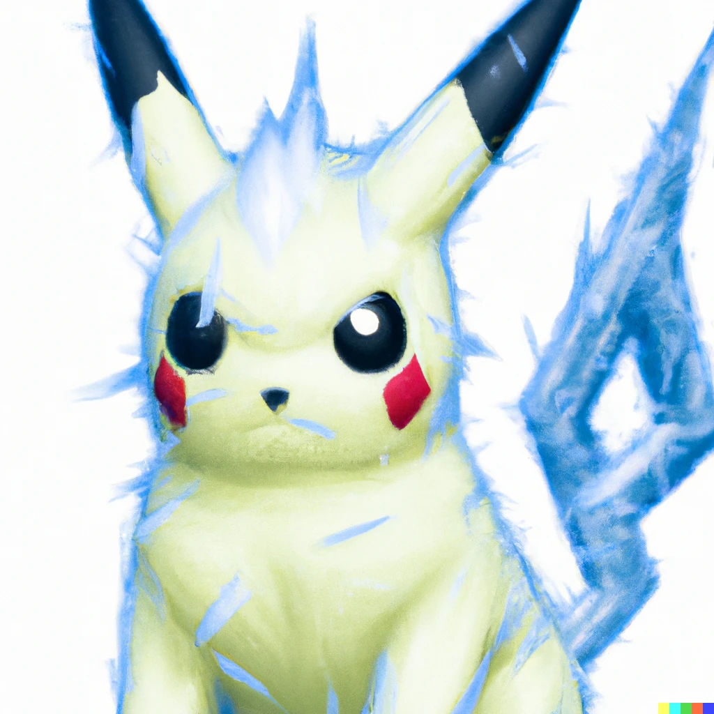 Prompt: A pikachu as a frost type pokemon in anime style art, digital painting, coherent, smooth, sharp focus, award-winning, masterpiece, intricate